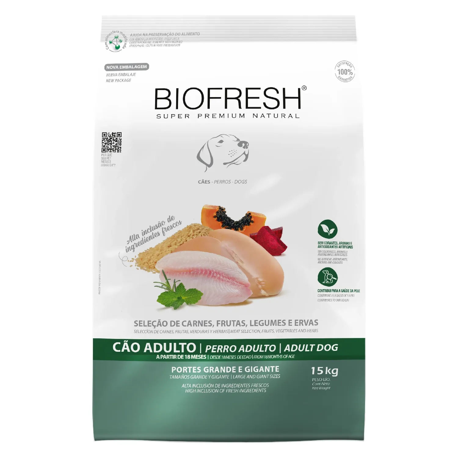 Ração Biofresh Cães Adultos Raças Grandes e Gigantes
